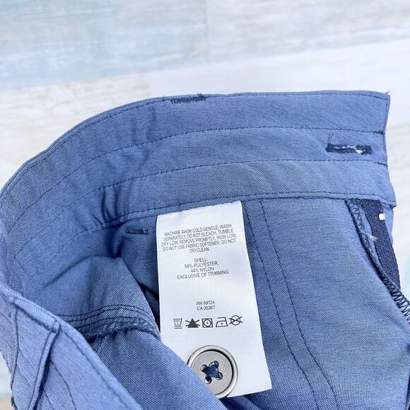 Columbia Pilsner Peak Hiking Shorts Blue 5" Inseam Mid Rise Lightweight Womens 4 - Picture 5 of 6